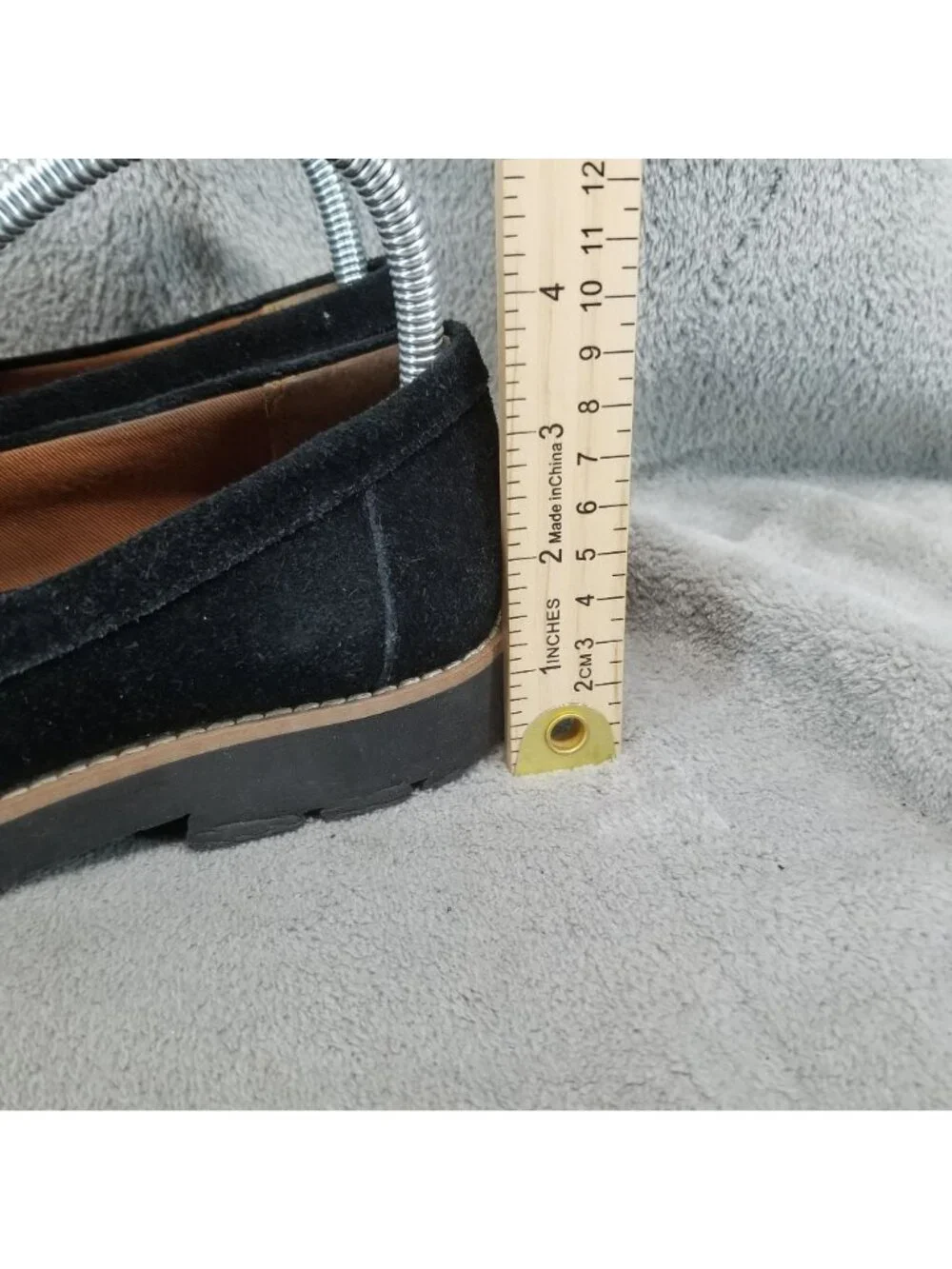 Franco Sarto Shoes Womens Size 7 Darius Black Suede Pointed Toe Loafers *Read*